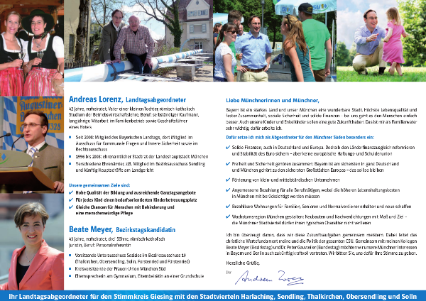 Informationen zu Beate Meyer und Andreas Lorenz